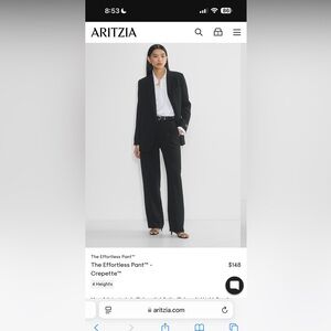 Aritzia black effortlesss pants